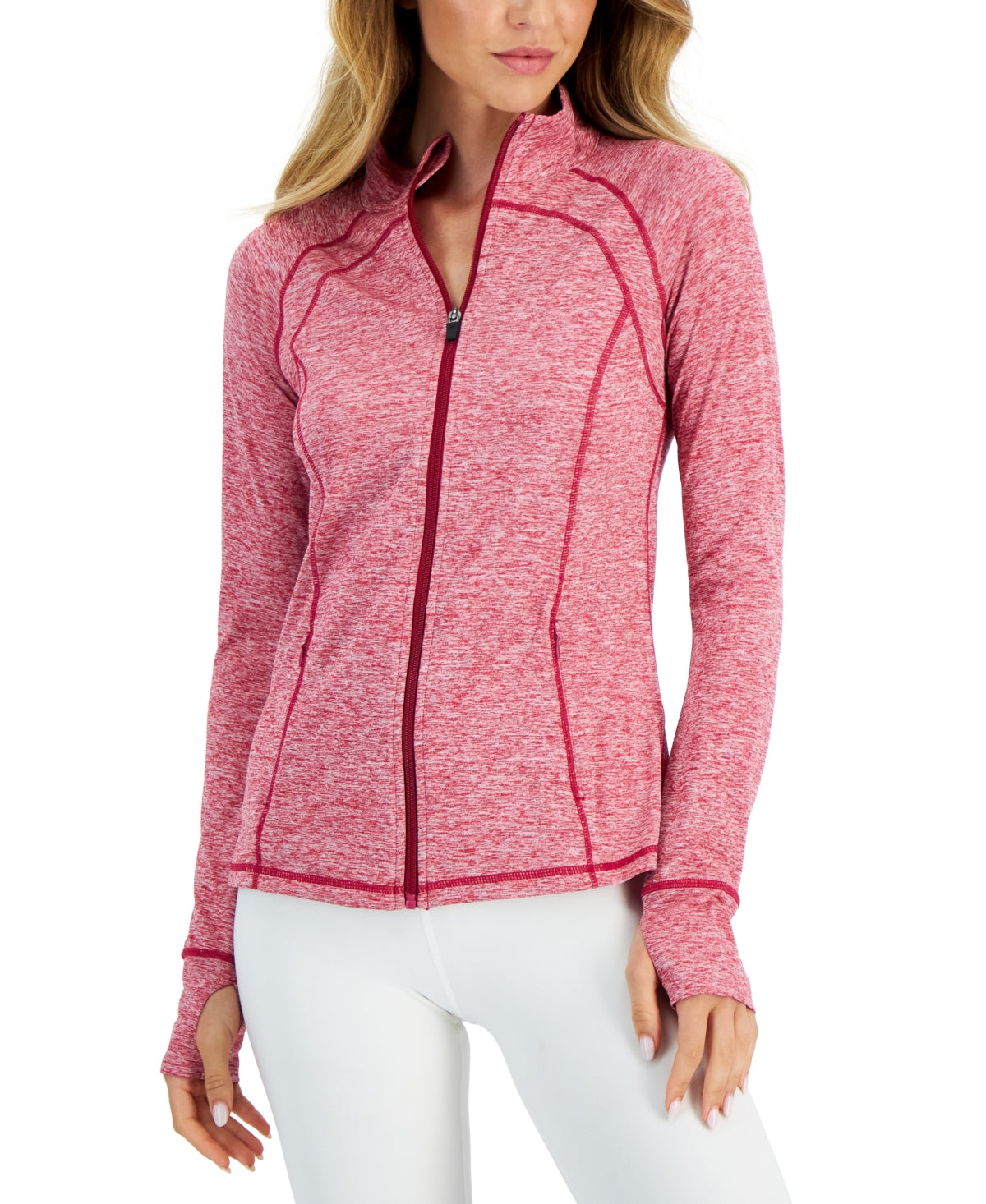 ID Ideology Women's Essentials Performance Zip Jacket Red Size Medium