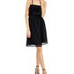 INC International Concepts Women's Clip Dot Ruffled Dress Black Size Small