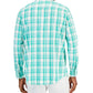 Club Room Men's Regular Fit Plaid Shirt Green Size Large