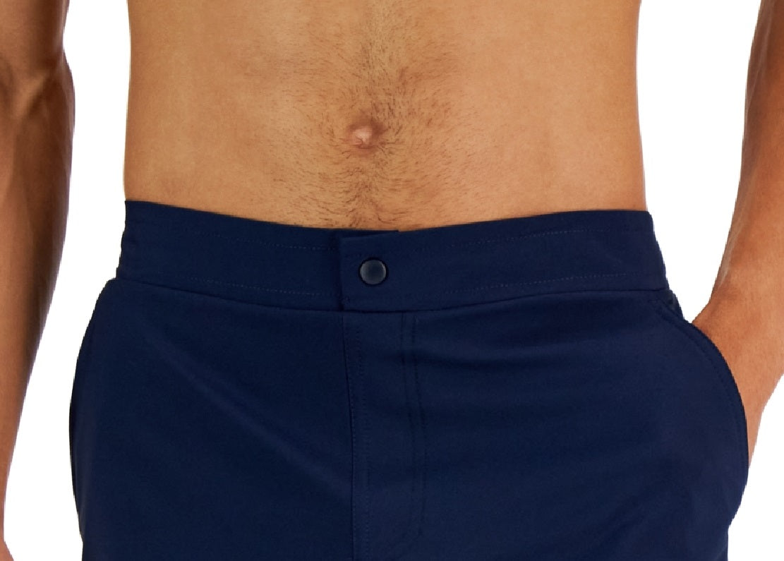 Club Room Men's Beach To Boardwalk Swim Shorts Blue Size X-Large