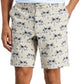 Club Room Men's Regular Fit Stretch Island Print 9 Shorts Brown Size 44