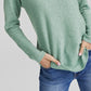 Charter Club Women's 100% Cashmere Shirttail Sweater Green Size X-Small