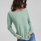 Charter Club Women's 100% Cashmere Shirttail Sweater Green Size X-Small