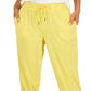ID Ideology Women's Retro Recycled Capri Pants Yellow