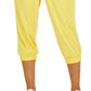 ID Ideology Women's Retro Recycled Capri Pants Yellow