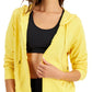 ID Ideology Women's Retro Recycled Full Zip Jacket Yellow