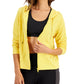 ID Ideology Women's Retro Recycled Full Zip Jacket Yellow