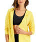 ID Ideology Women's Retro Recycled Full Zip Jacket Yellow