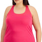 ID Ideology Women's Rainbow T Back Tank Top Pink