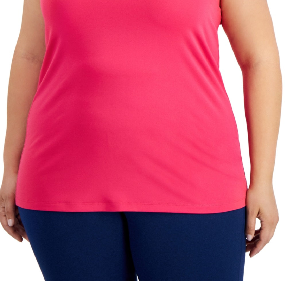 ID Ideology Women's Rainbow T Back Tank Top Pink