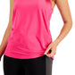 ID Ideology Women's Textured Racerback Tank Top Pink Size Small