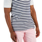 Club Room Men's Slim Reverse Terry Stripe Print Polo T-Shirt White Size X-Large
