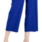 Alfani Women's Crinkle Cropped Pants Blue Size 8