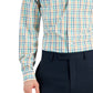 Club Room Men's Slim Fit 4 Way Stretch Dress Shirt Blue Size Medium