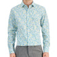 Bar III Men's Slim Fit Calma Floral Dress Shirt Blue Size Medium