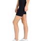 ID Ideology Women's Ribbed Solid Bike Shorts Black Size Small