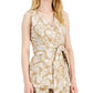 Alfani Women's Sleeveless Tie Front Top Brown Size Medium