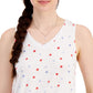 Style & Co Women's Star Print Tank Top Beige Size X-Small
