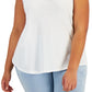 Style & Co Women's Cotton Tank White Size 3X