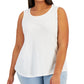 Style & Co Women's Cotton Tank White Size 3X