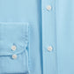 Club Room Men's Regular Fit Traveler Dress Shirt Blue Size 15.5X32X33