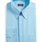 Club Room Men's Regular Fit Traveler Dress Shirt Blue Size 15.5X32X33