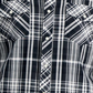 Sun + Stone Men's Remington Woven Regular Fit Button Down Shirt Black Size Small