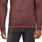 INC International Concepts Men's Slub Split Neck T-Shirt Red Size X-Small