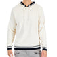INC International Concepts Men's Regular Fit Ribbed Velour Hoodie White Size Small