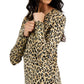 JM Collection Women's Animal Print Sweater Brown Size Petite X-Large