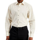 Alfani Men's Regular Fit Traveler Stretch Geo Print Dress Shirt Brown Size 32X33