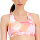 ID Ideology Women's Floating Petals Medium Impact Sports Bra Pink Size XX-Large