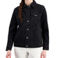 Style & Co Women's Denim Trucker Jacket Black Size Large