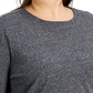 ID Ideology Women's Retro Recycled Long Sleeve Top Gray Size 1X