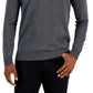 Alfani Men's Solid V Neck Cotton Sweater Gray Size Medium