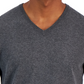 Alfani Men's Solid V Neck Cotton Sweater Gray Size Medium