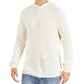 INC International Concepts Men's Acid Wash Hooded Sweater White Size Medium