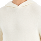 INC International Concepts Men's Acid Wash Hooded Sweater White Size Medium