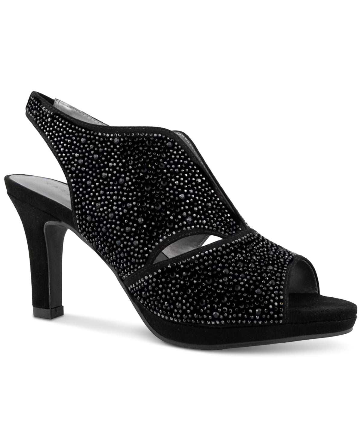 Karen Scott Women's Brilee Peep Toe Pumps Black Size 11 M