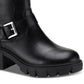 Sun + Stone Women's Lionell Moto Booties Black Size 9 M