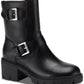 Sun + Stone Women's Lionell Moto Booties Black Size 9 M