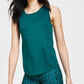 ID Ideology Women's Birdseye Mesh Tank Top Green Size Small