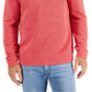 Club Room Men's Birdseye Quarter Zip Pullover Orange Size Large