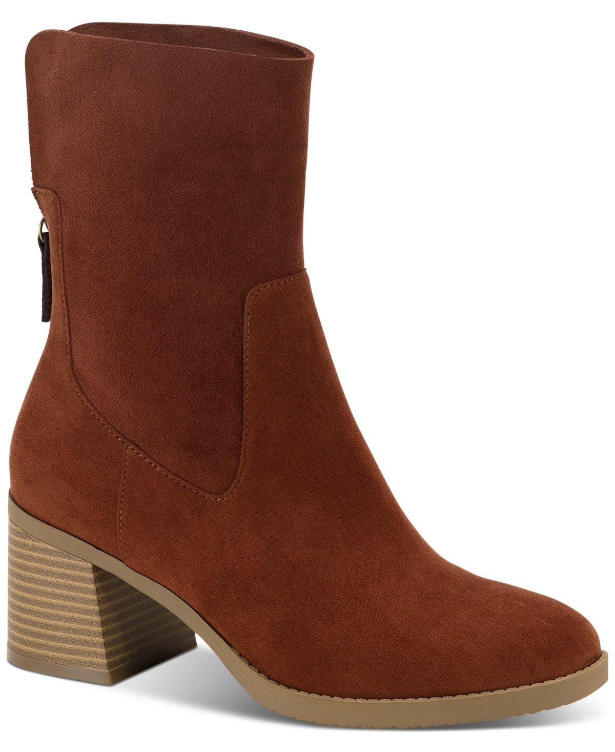 Sun + Stone Women's Lyraa Booties Brown Size 5 M