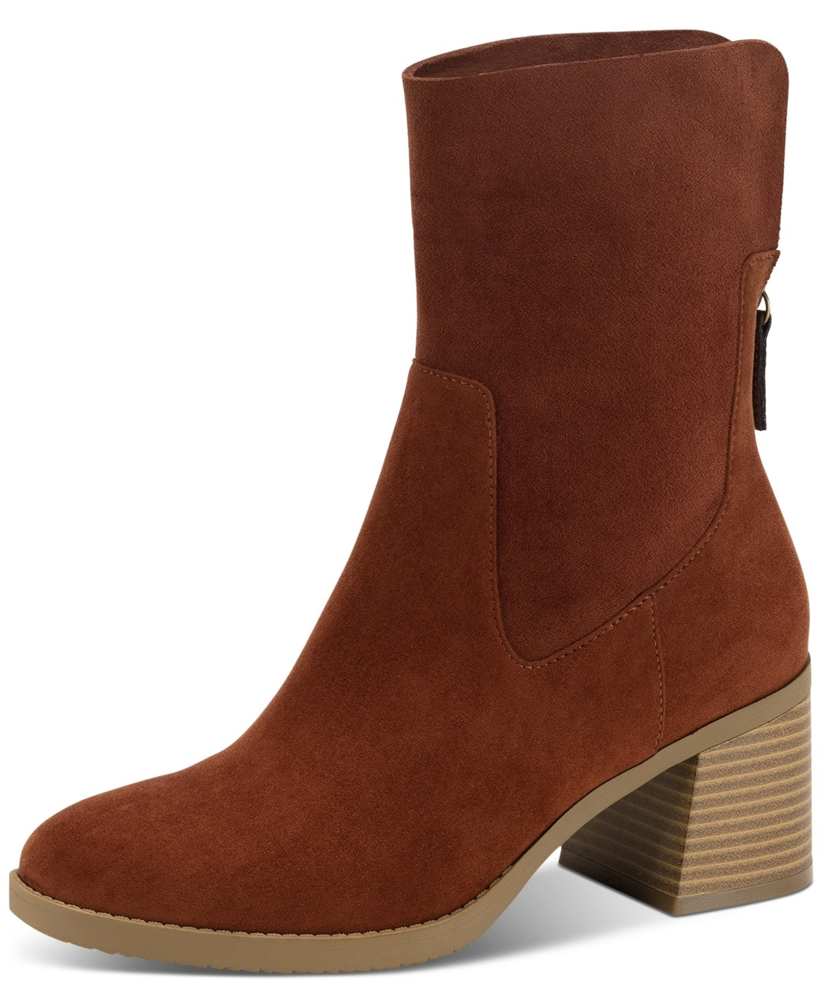 Sun + Stone Women's Lyraa Booties Brown Size 5 M