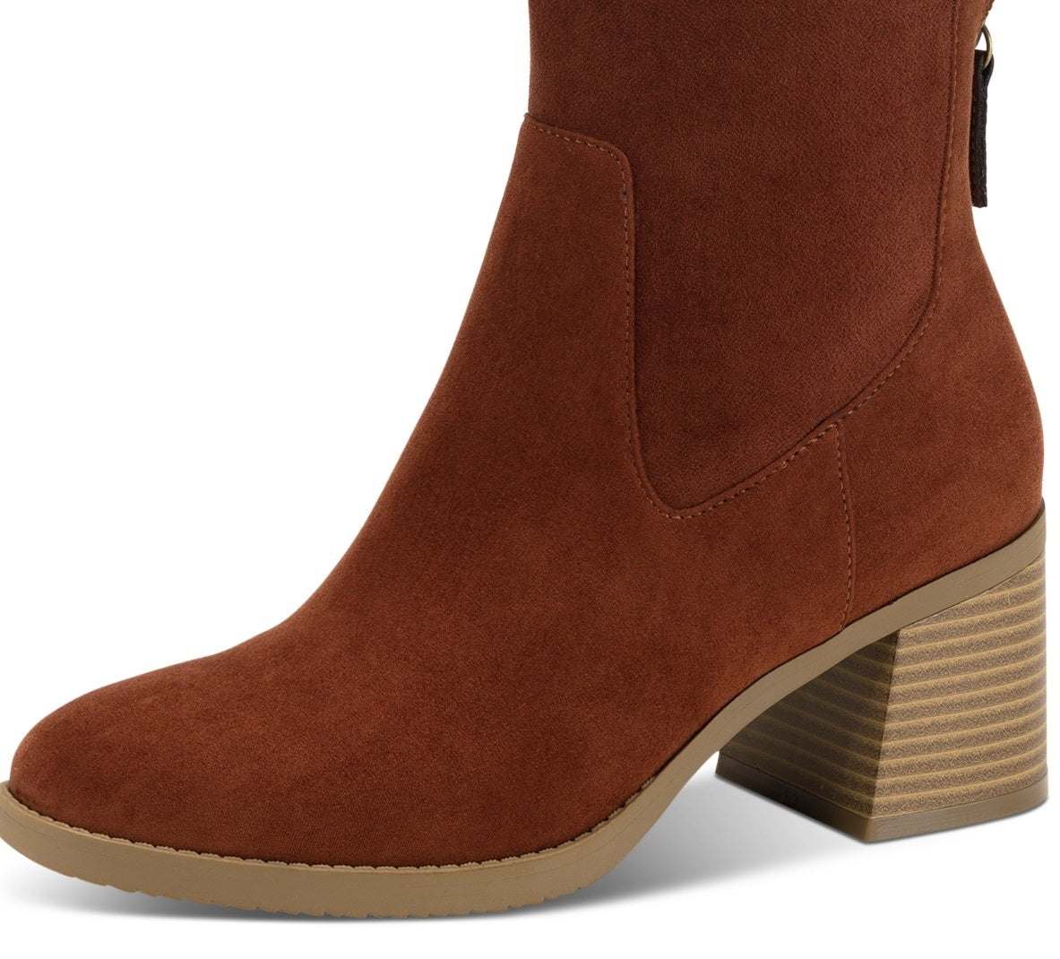 Sun + Stone Women's Lyraa Booties Brown Size 5 M