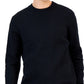 Alfani Men's Ribbed Marble Crewneck Sweater Black Size X-Large