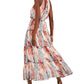 INC International Concepts Women's Printed Halter Dress Blue Size Medium