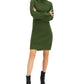 INC International Concepts Women's Turtleneck Sweater Dress Green Size X-Small