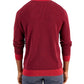 Club Room Men's Two Tone Crewneck Sweater Red Size X-Large